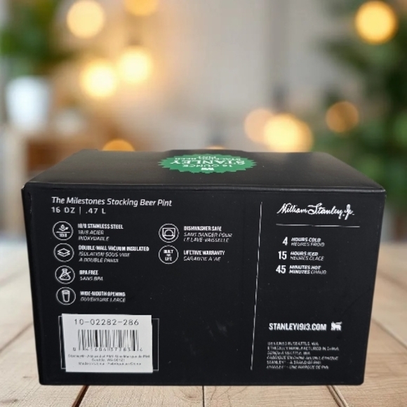 Stanley Milestones Stacking Beer Pint 16 oz – 1960s Logo Edition – New - Picture 2 of 2